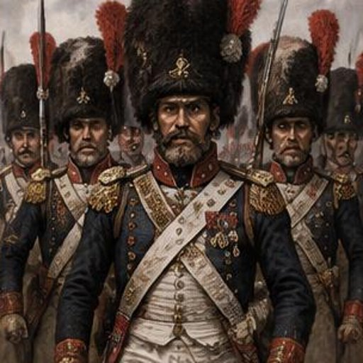 Illustration of Old Guard Grenadiers