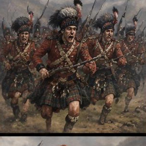 Illustration of Highland Bayonet Charge