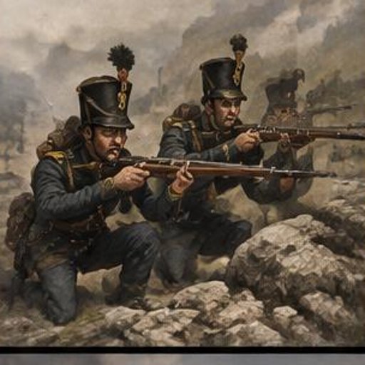 Illustration of King's German Legion Riflemen